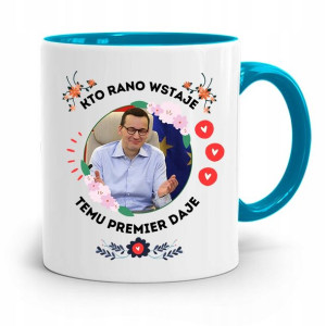 Kubek Błękitny Politycy Premier Mateusz Morawiecki
