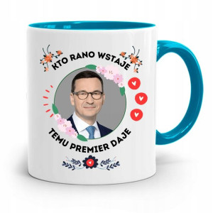 Kubek Błękitny Politycy Premier Mateusz Morawiecki