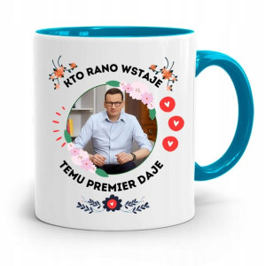 Kubek Błękitny Politycy Premier Mateusz Morawiecki