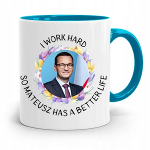 Kubek Błękitny Politycy Premier Mateusz Morawiecki