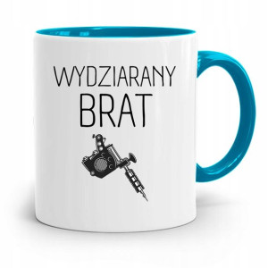Kubek Błękitny Prezent Dla Brata Wydziarany Brat