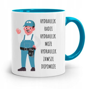 Kubek Błękitny Prezent Dla Hydraulika Hydraulik