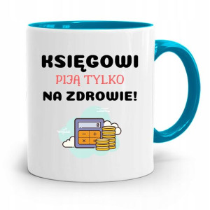 Kubek Błękitny Prezent Dla Księgowej Księgowego