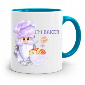 Kubek Błękitny Prezent Dla Piekarza I'm Baker