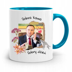 Kubek Błękitny Prezydenta Andrzej Duda Dobra Kawa