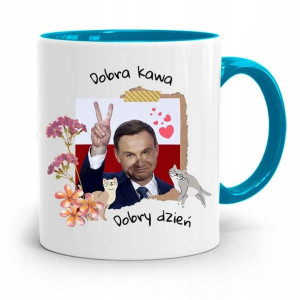 Kubek Błękitny Prezydenta Andrzej Duda Dobra Kawa