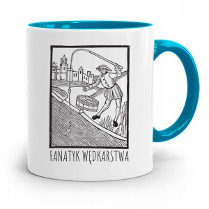 Kubek Błękitny Wędkarza Rybak Fanatyk Wędkarstwa