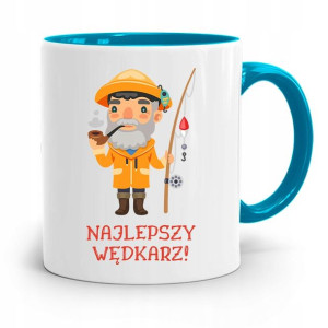 Kubek Błękitny Wędkarza Rybak Najlepszy Wędkarz