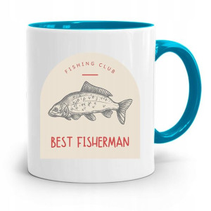 Kubek Błękitny Wędkarza Rybaka Best Fisherman