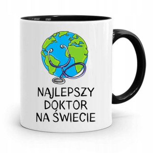 Kubek Czarny Dla Doktora Lekarza Najlepszy Lekarz