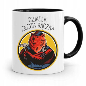Kubek Czarny Dla Dziadka Dziadek Złota Rączka