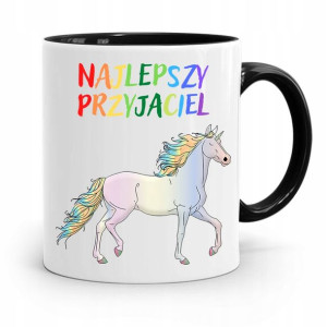 Kubek Czarny Dla Dzieci Najlepszy Przyjaciel +imię