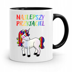 Kubek Czarny Dla Dzieci Najlepszy Przyjaciel +imię