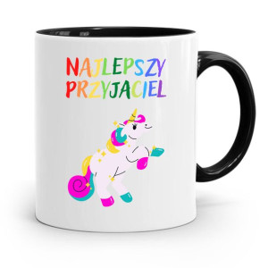 Kubek Czarny Dla Dzieci Najlepszy Przyjaciel +imię