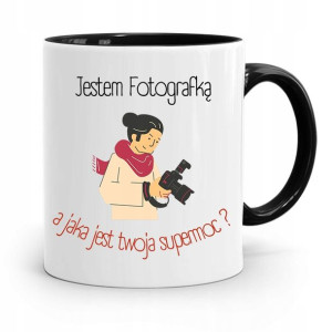 Kubek Czarny Dla Fotografa Jestem Fotografką