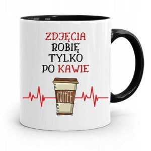Kubek Czarny Dla Fotografa Tylko Po Kawie Prezent