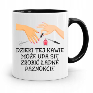 Kubek Czarny Dla Kosmetyczki Dzięki Tej Kawie