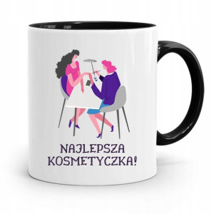 Kubek Czarny Dla Kosmetyczki Najlepsza Kosmetyczka