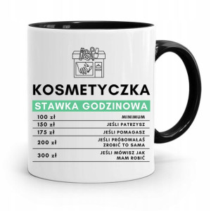 Kubek Czarny Dla Kosmetyczki Stawka Godzinowa