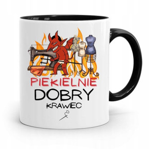 Kubek Czarny Dla Krawca Piekielnie Dobry Krawiec