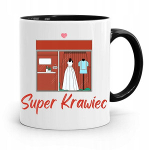 Kubek Czarny Dla Krawca Super Krawiec Prezent