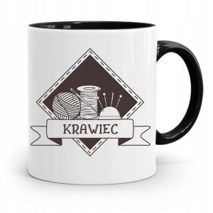 Kubek Czarny Dla Krawcowej Krawiec Prezent