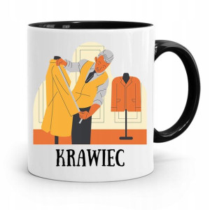 Kubek Czarny Dla Krawcowej Krawiec Prezent