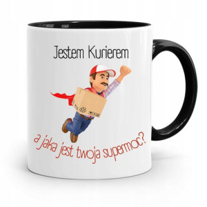 Kubek Czarny Dla Kuriera Jestem Kurierem Prezent