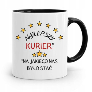 Kubek Czarny Dla Kuriera Najlepszy Kurier Prezent