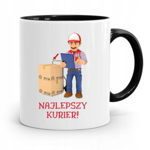 Kubek Czarny Dla Kuriera Najlepszy Kurier Prezent