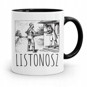 Kubek Czarny Dla Listonosza Listonosz Prezent