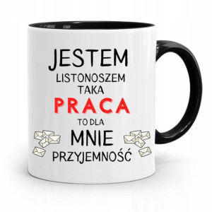 Kubek Czarny Dla Listonosza Praca To Przyjemność