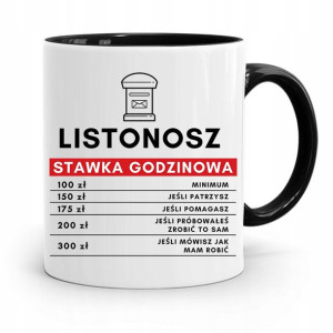 Kubek Czarny Dla Listonosza Stawka Godzinowa