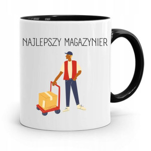 Kubek Czarny Dla Magazyniera Najlepszy Magazynier