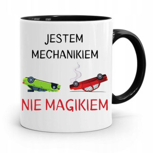 Kubek Czarny Dla Mechanika Jestem Mechanikiem