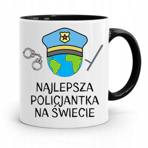 Kubek Czarny Dla Najlepszej Policjantki Na Świecie
