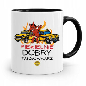 Kubek Czarny Dla Piekielnie Dobrego Taksówkarza