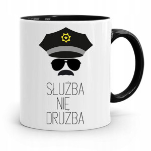 Kubek Czarny Dla Policjanta Służba Nie Drużba