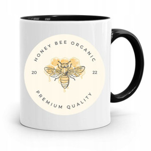 Kubek Czarny Dla Pszczelarza Honey Bee Organic