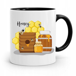 Kubek Czarny Dla Pszczelarza Honey Prezent