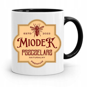 Kubek Czarny Dla Pszczelarza Miodek Pszczelarz