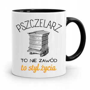 Kubek Czarny Dla Pszczelarza To Styl Życia Prezent