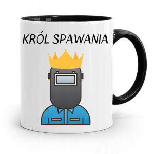 Kubek Czarny Dla Spawacza Król Spawania Prezent