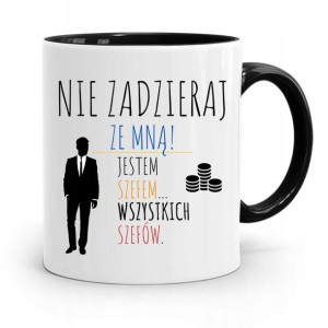 Kubek Czarny Dla Szefa Szef Wszystkich Szefów