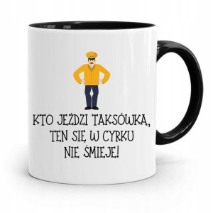 Kubek Czarny Dla Taksówkarza Kto Jeździ Taksówką