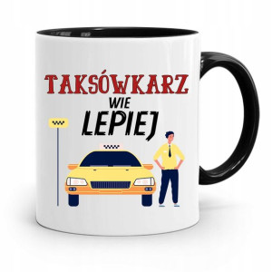 Kubek Czarny Dla Taksówkarza Który Wie Lepiej