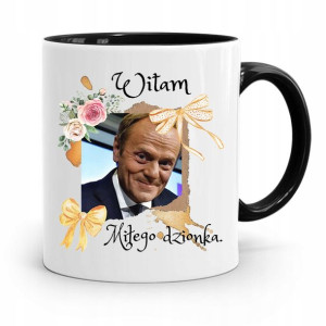 Kubek Czarny Donald Tusk Po Platforma Prezent