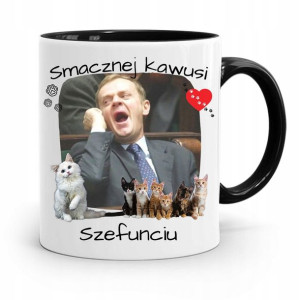 Kubek Czarny Donald Tusk Po Platforma Prezent