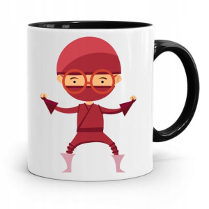 Kubek Czarny Dzień Dziecka Dla Syna Córki Ninja