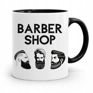 Kubek Czarny Fryzjerki Fryzjera Barber Shop